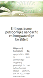 Mobile Screenshot of cambium.nl