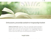 Tablet Screenshot of cambium.nl